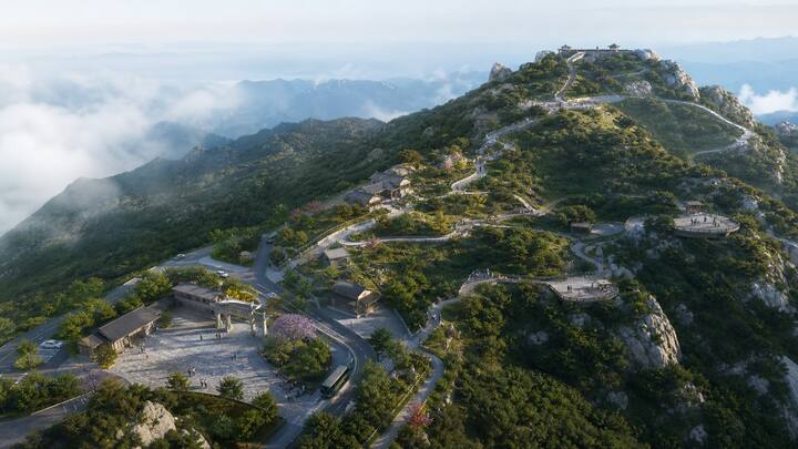 泰山景区旅游规划更新方案鸟瞰图一